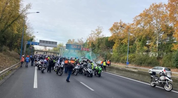 Manif motard Toulouse